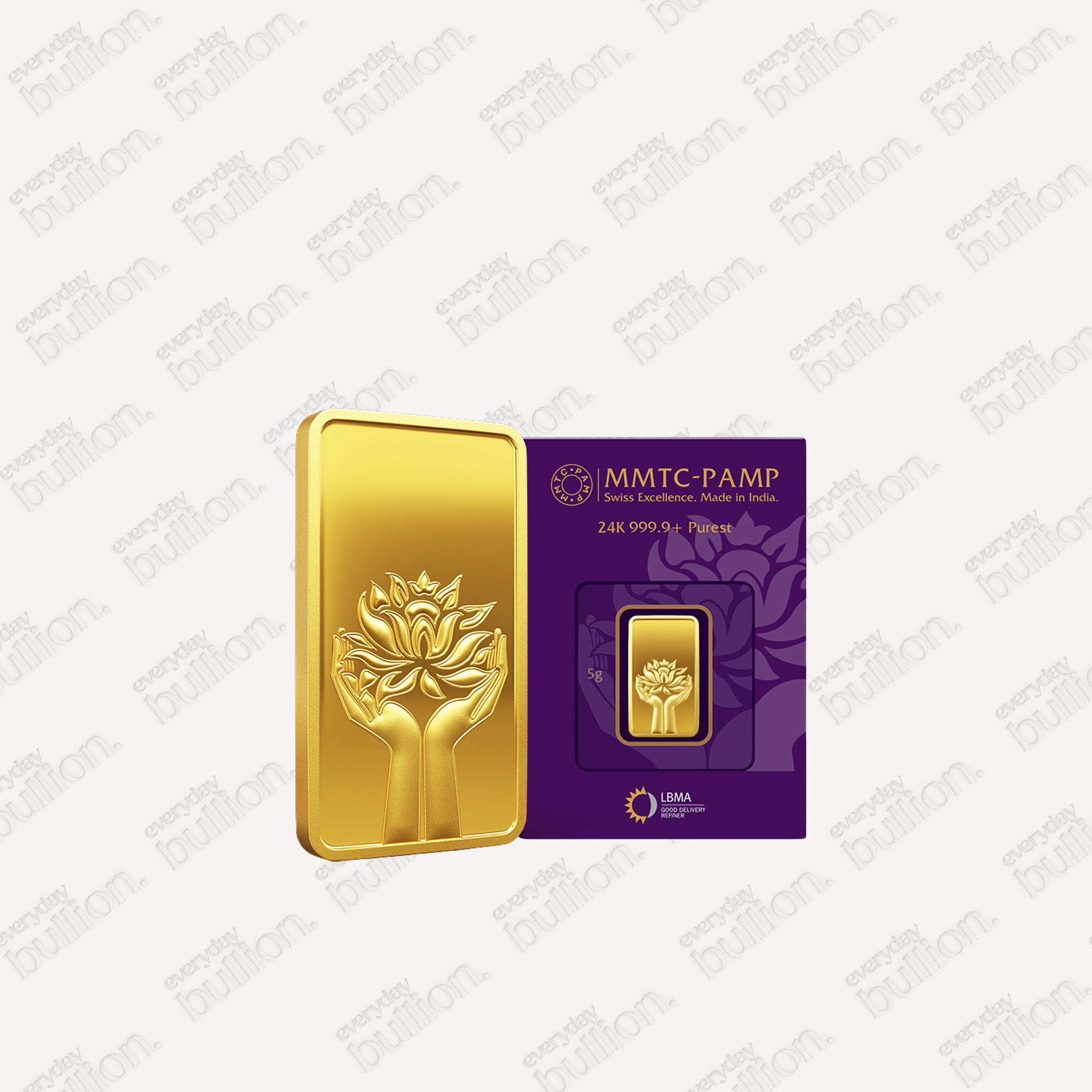 5g Pamp Lotus Gold Bar