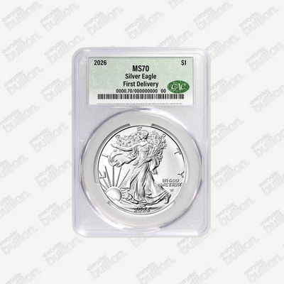 2026 American Silver Eagle MS-70 CAC (First Delivery)