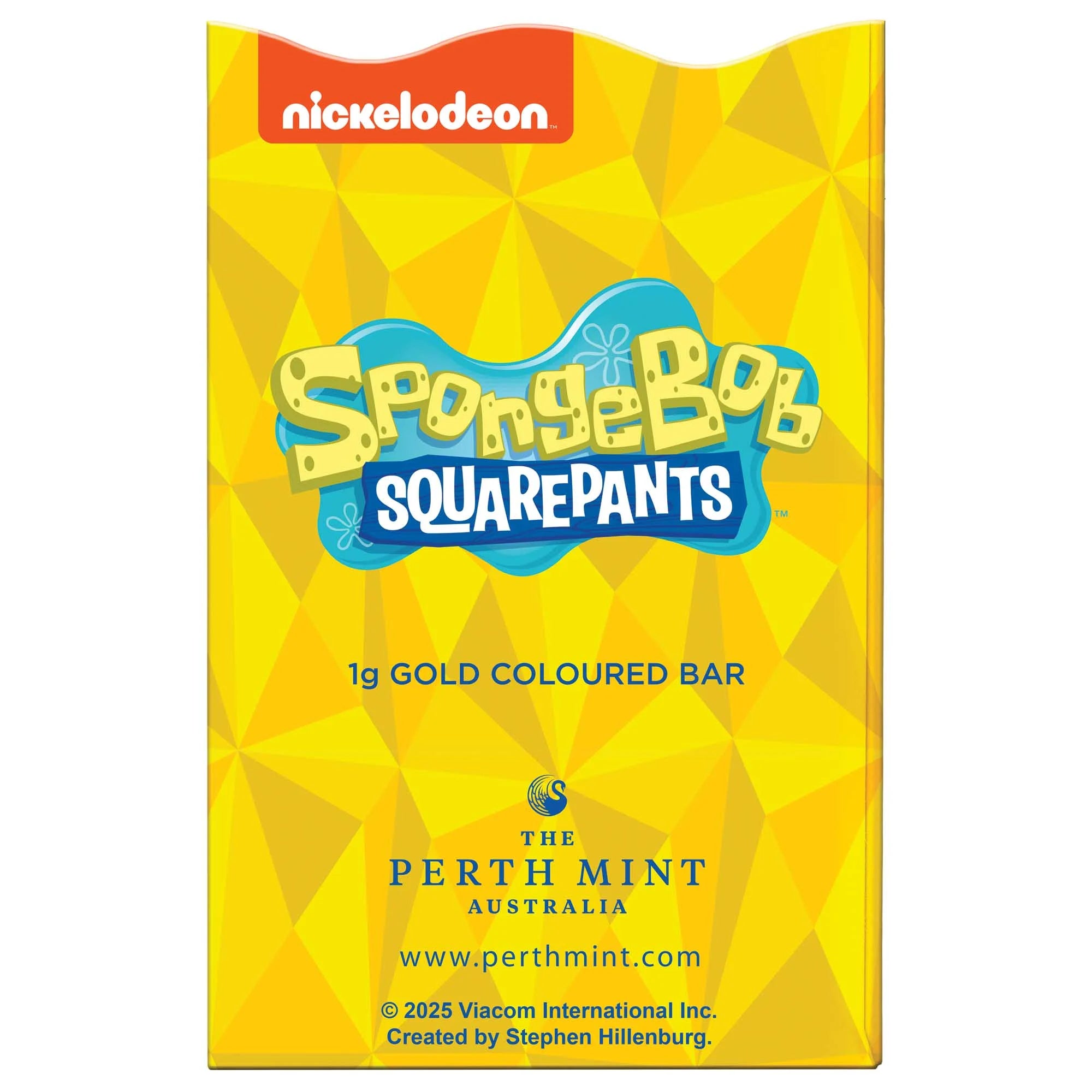 SpongeBob SquarePants 1g Gold Coloured Minted Bar (PRE ORDER SHIPPING LATE NOVEMBER)
