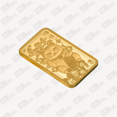 PAMP Lucky Cat 2.5g Gold Bar