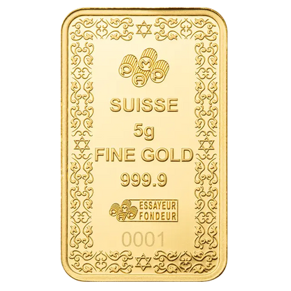 2025 PAMP Star of David 5g Gold Bar