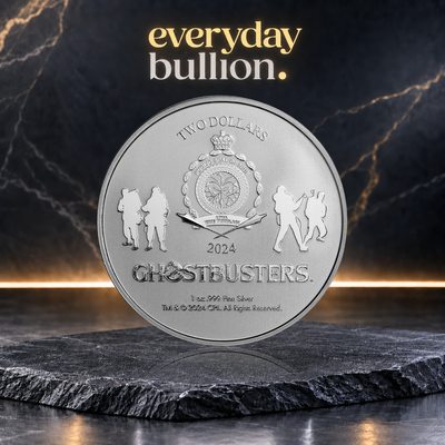 Ghostbusters™ No Ghost Logo 2024 1oz .999 Fine Silver BU Coin in Capsule – New Zealand Mint