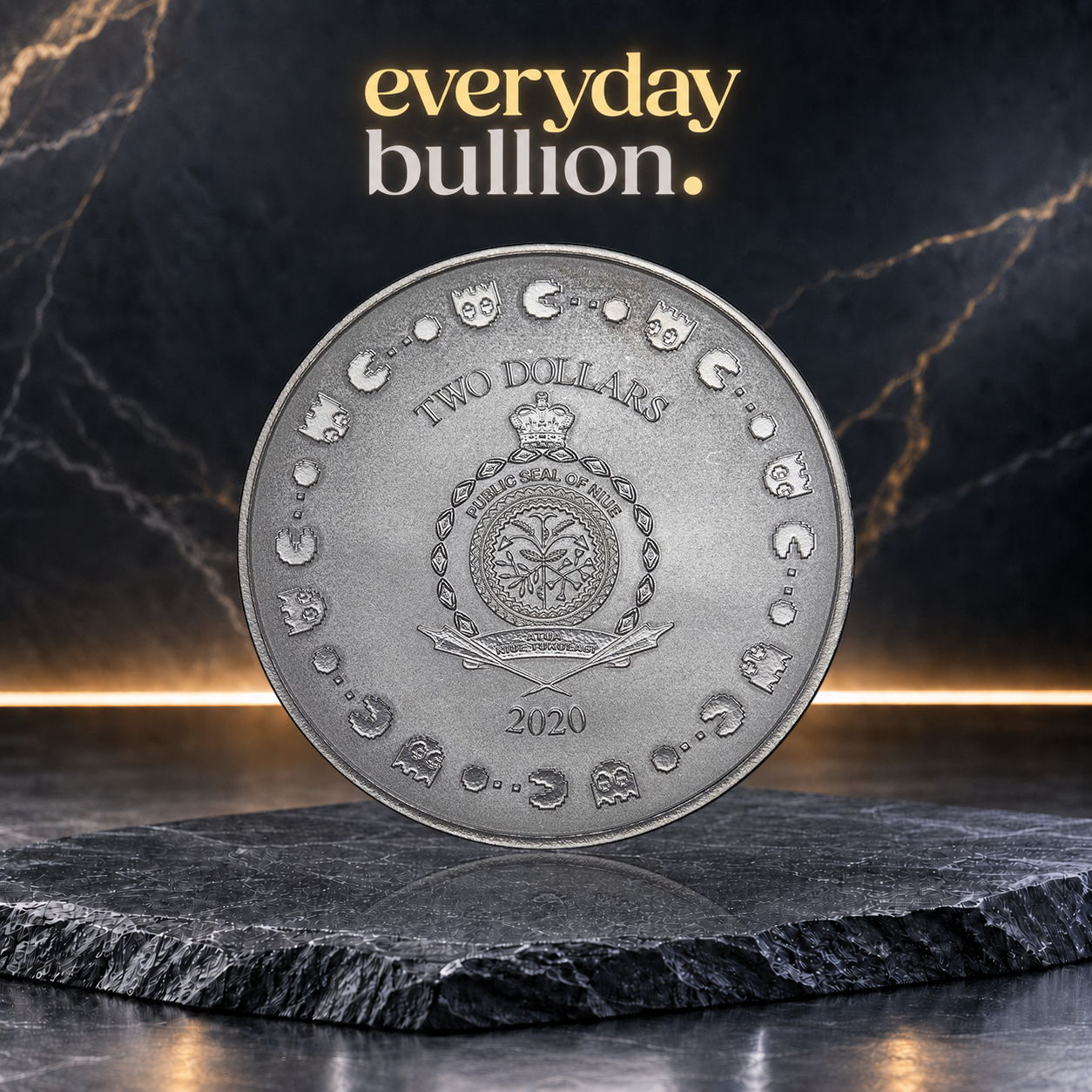 PAC-MAN™ 40th Anniversary 2020 1oz .999 Fine Silver Coin – New Zealand Mint