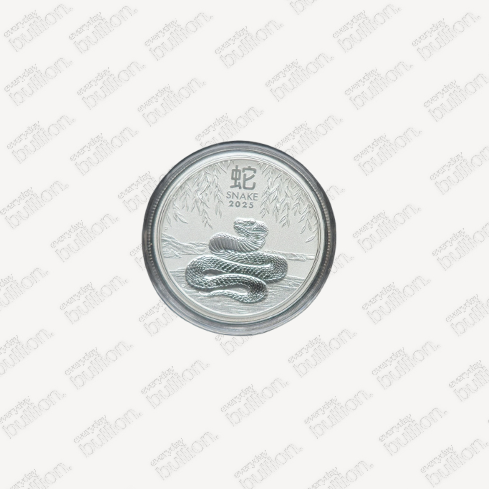 1/2oz Silver 2025 Lunar Snake Round in Capsule