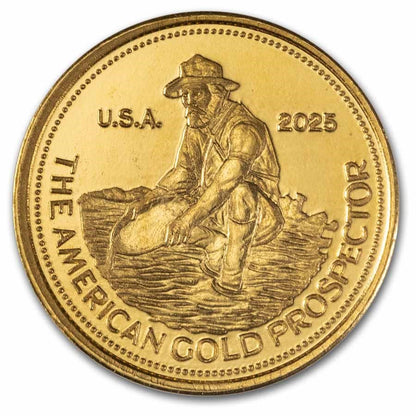 1/10 oz Gold Round - 2025 Revived Engelhard Prospector (in TEP)