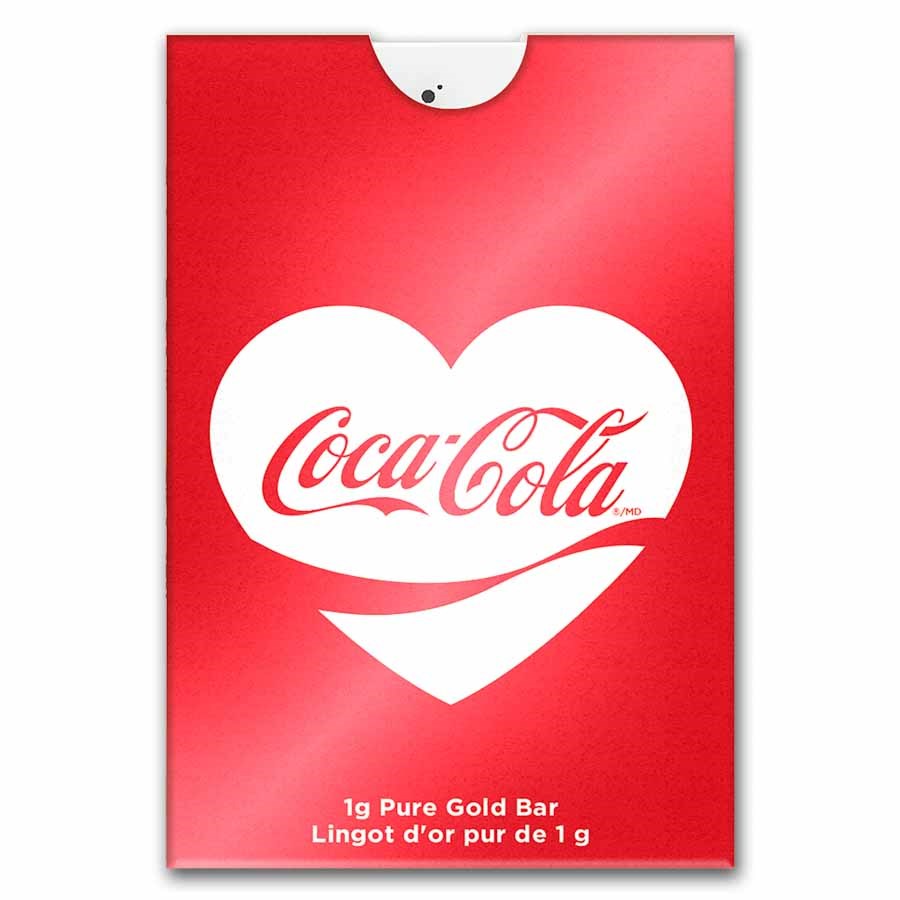 PAMP - 1g Gold Coca Cola Valentines