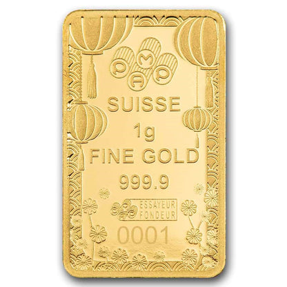 PAMP Suisse Lucky Cat- 1 gram Gold Bar (PRE-ORDER SHIPPING EARLY NOVEMBER)