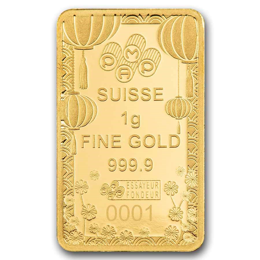 PAMP Suisse Lucky Cat- 1 gram Gold Bar (PRE-ORDER SHIPPING EARLY NOVEMBER)