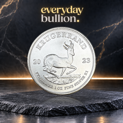 Krugerrand Mixed Years 1oz .999 Fine Silver Bullion Coin – South African Mint