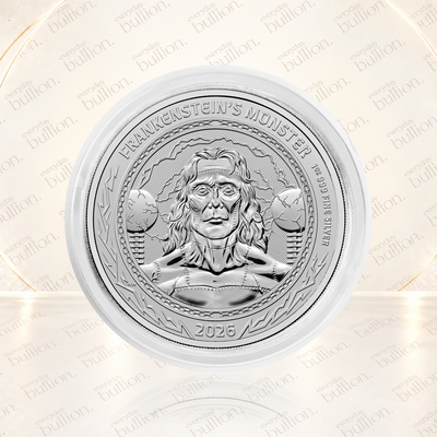 2026 Gothic Horror Frankenstein's Monster 1oz .999 Fine Silver Bullion Coin – United Kingdom – The Royal Mint