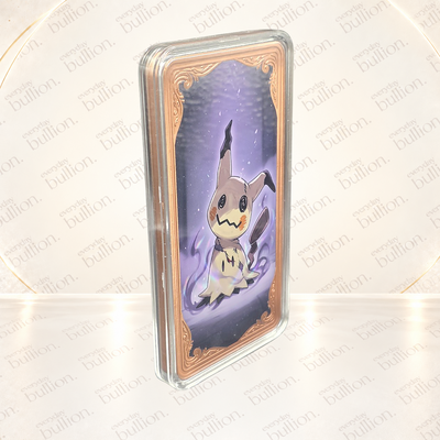 Pokémon Mimikyu 10oz AVDP .999 Copper Colourised Bar in Capsule – United States – Maple Mint