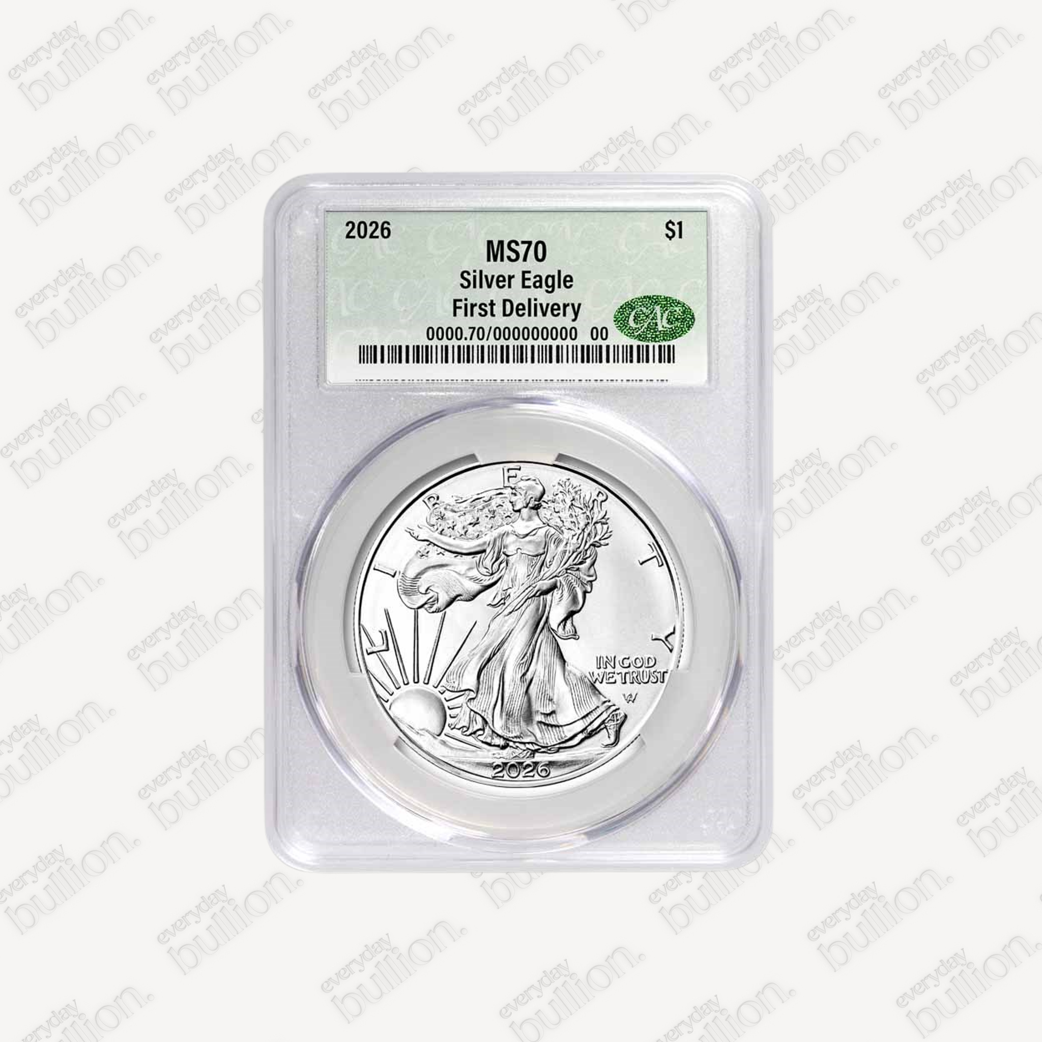 2026 American Silver Eagle MS-70 CAC (First Delivery)