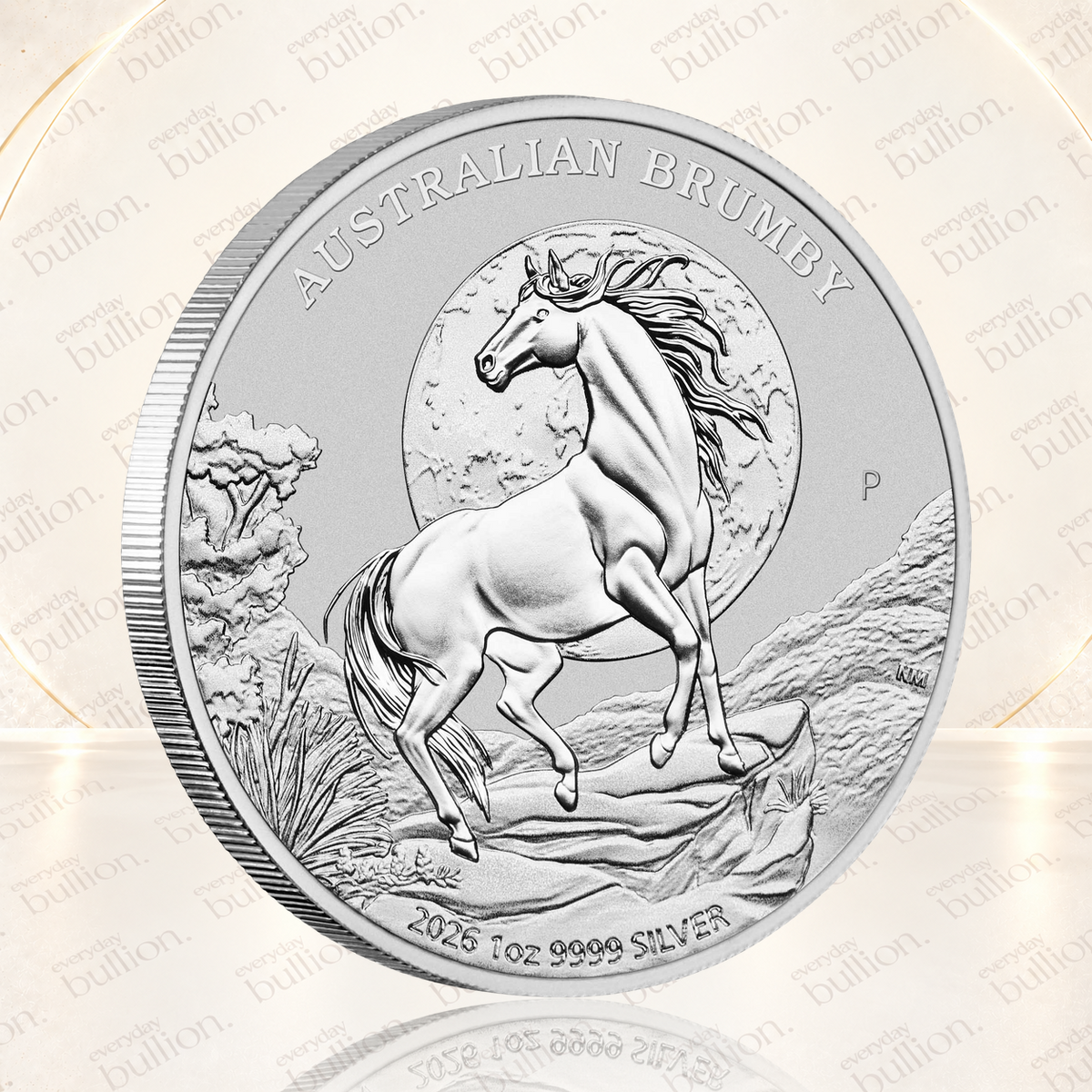 Australian Brumby 2026 $1 1oz .9999 Silver Bullion Coin in Capsule - Australia - Perth Mint