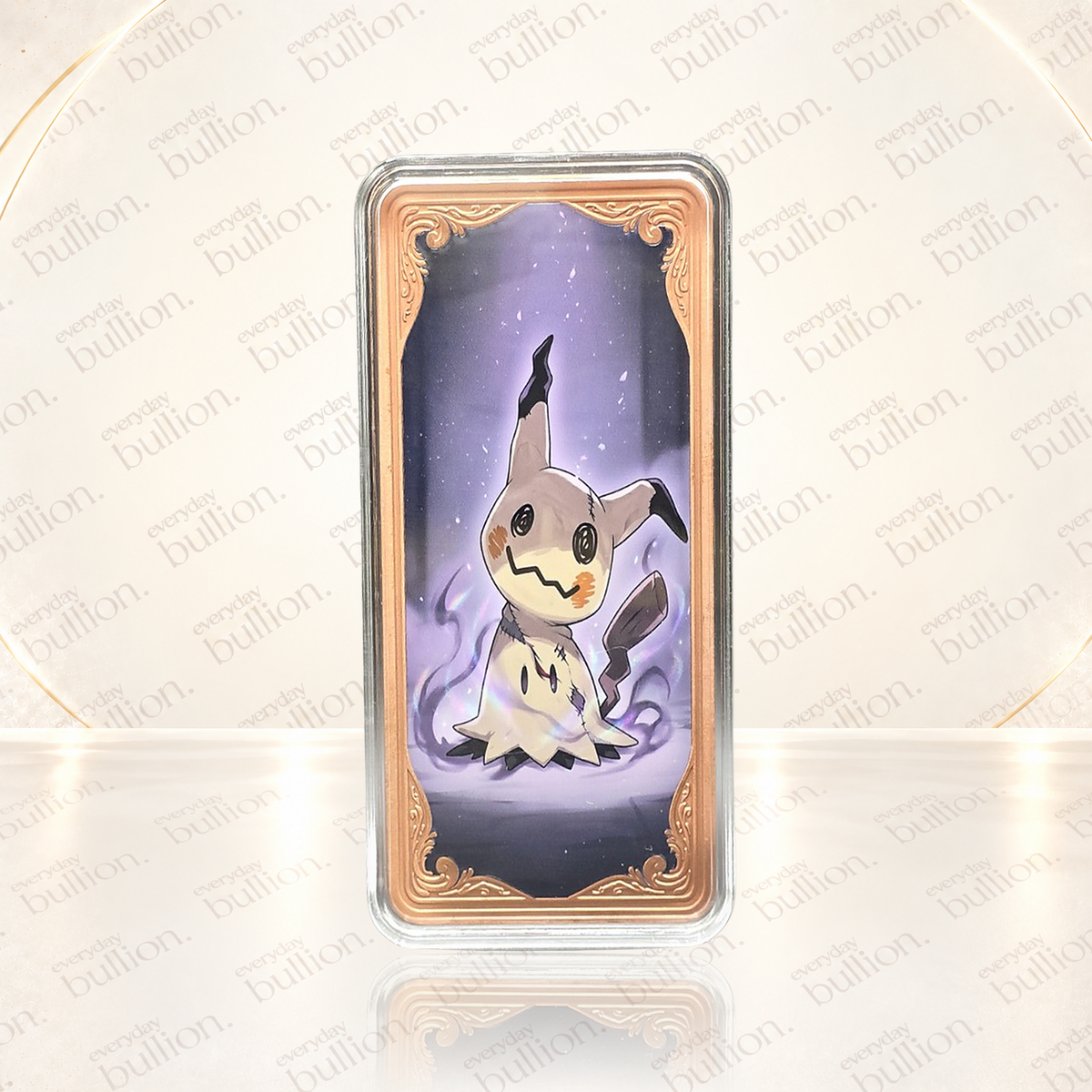 Pokémon Mimikyu 10oz AVDP .999 Copper Colourised Bar in Capsule – United States – Maple Mint