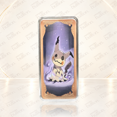 Pokémon Mimikyu 10oz AVDP .999 Copper Colourised Bar in Capsule – United States – Maple Mint