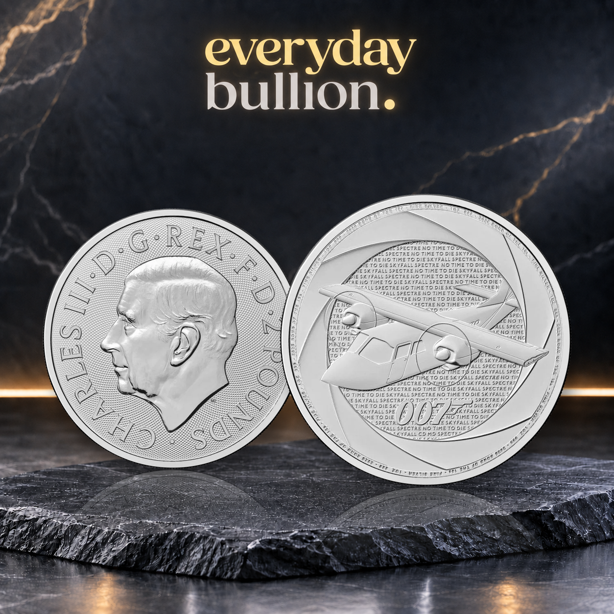 Six Decades of 007: Bond of the 2010s 2026 1oz .999 Fine Silver Bullion Coin – The Royal Mint