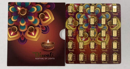 PAMP - 1x1g PAMP Suisse Diwali Lakshmi Multigram Gold Bar (Shipping end of Week)