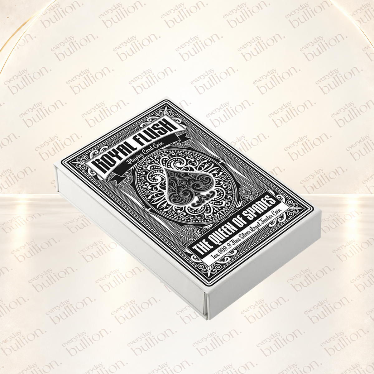 2026 Royal Flush Queen of Spades 1oz .9999 Fine Silver Shaped Coin – PAMP