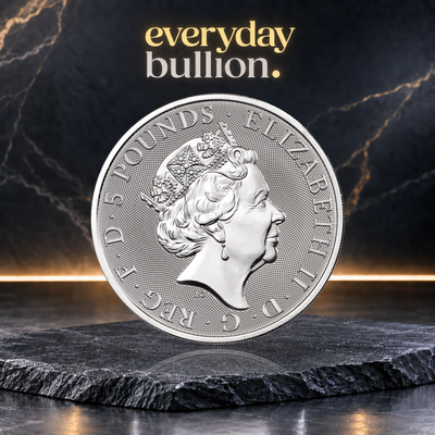 The Queen’s Beasts Completer 2021 £5 2oz .9999 Silver Bullion Coin – UK – The Royal Mint