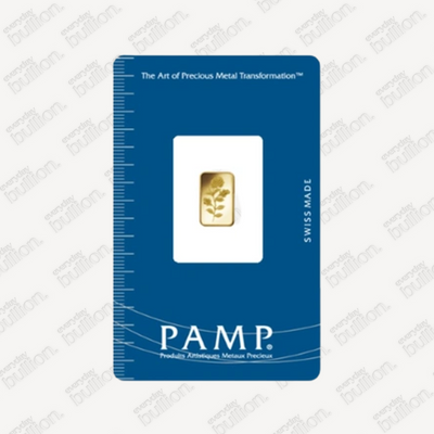 Gold 1g Pamp Rosa Bar in Assay