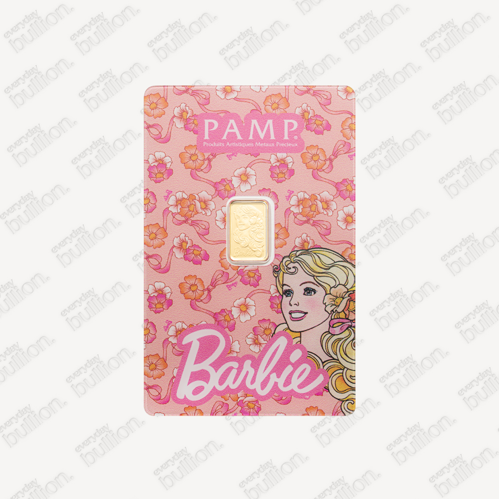 PAMP Suisse Barbie™ 1 Gram Gold Bar – .9999 Fine (in Assay, Limited Edition)