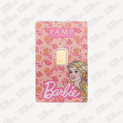PAMP Suisse Barbie™ 1 Gram Gold Bar – .9999 Fine (in Assay, Limited Edition)