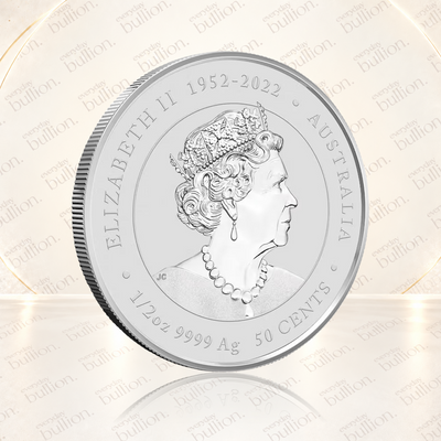 2024 Australian Lunar Series III Year of the Dragon Purple Dragon 1/2oz .9999 Silver Coloured BU Coin in Capsule – Australia – The Perth Mint