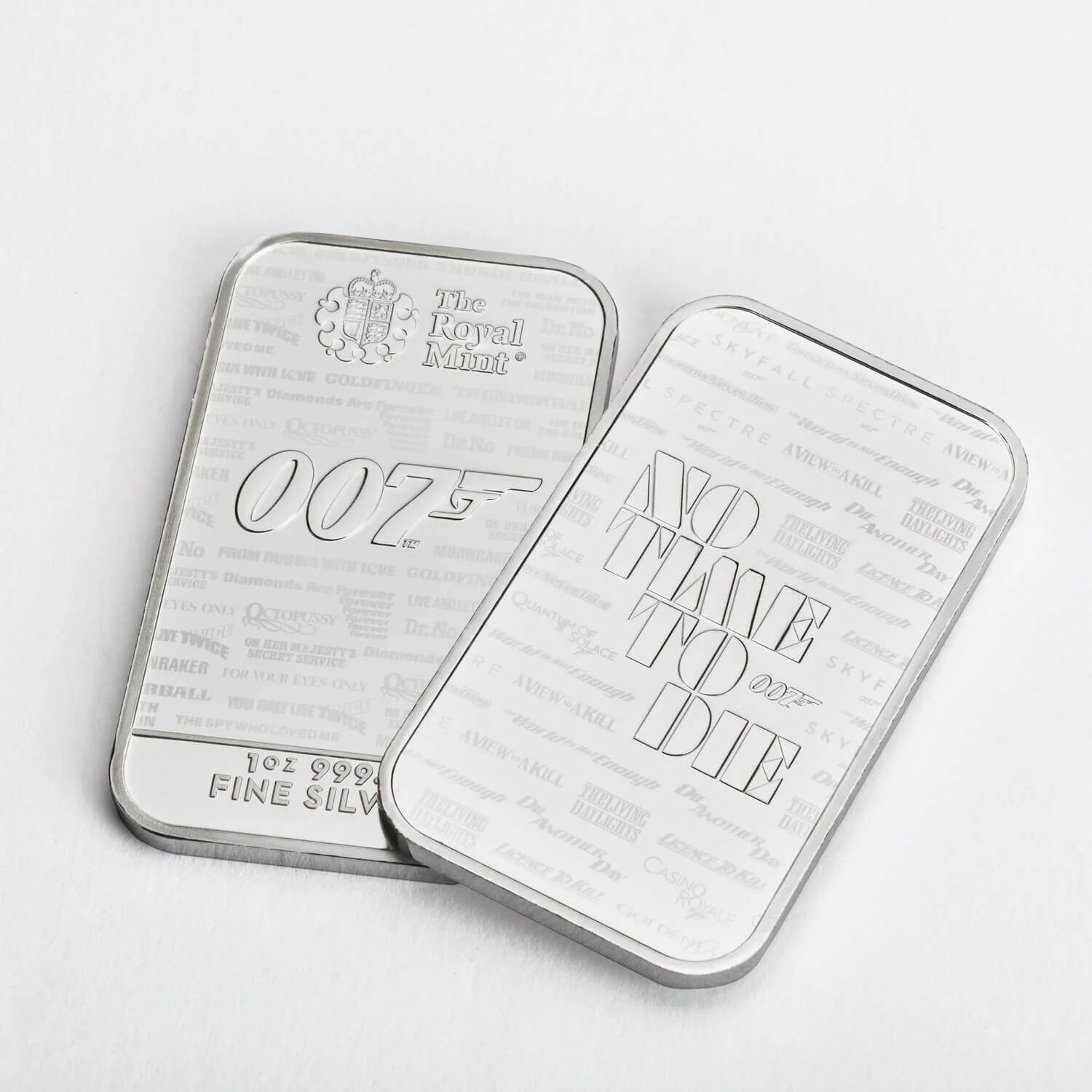 James Bond 1 oz Silver Bar Minted