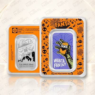 Fanta Halloween 1oz .999 Silver Colourised Bar in TEP – United States – APMEX