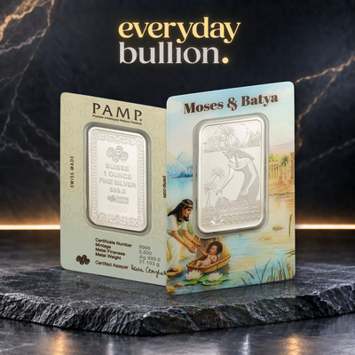 Moses & Batya 2026 1oz .999 Fine Silver Bar in CertiPAMP Assay & Sleeve – PAMP Suisse