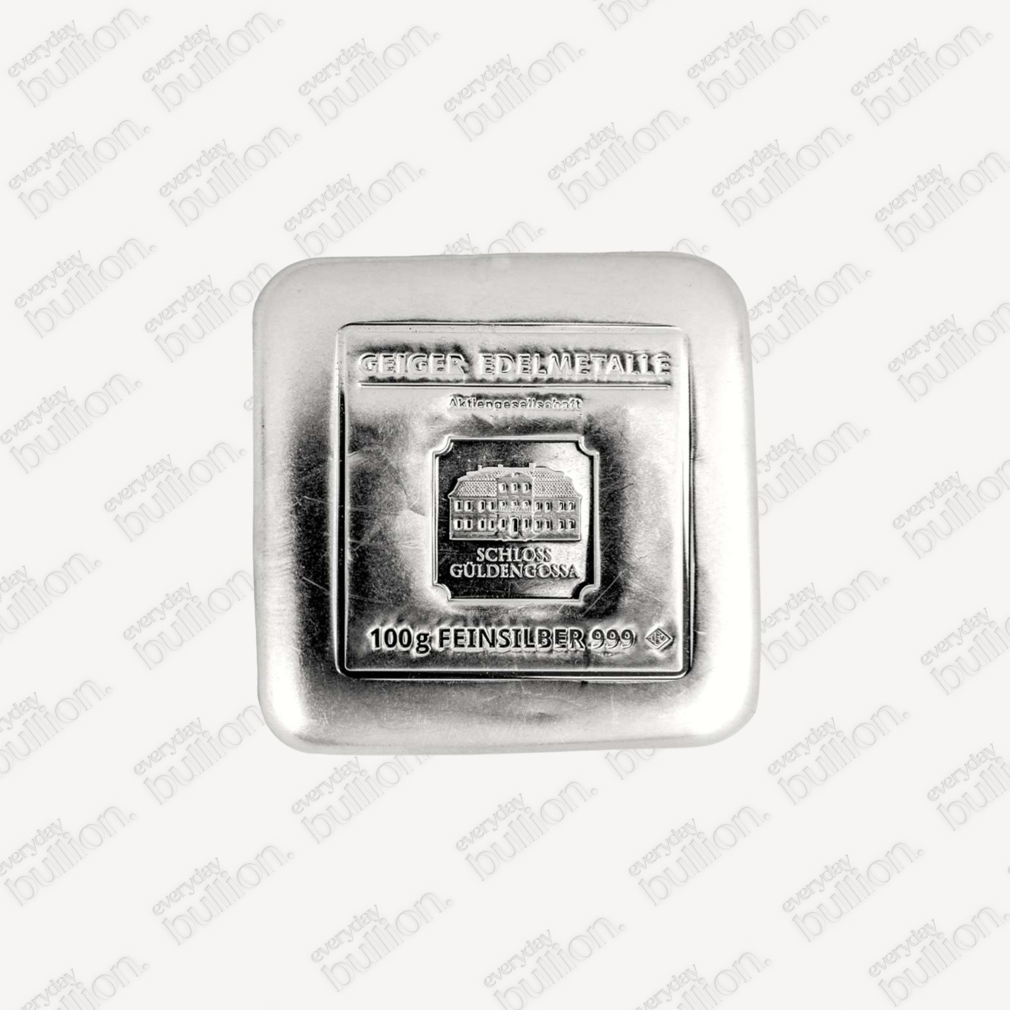 Geiger Original 100g .9999 Fine Silver Cast Bar – Geiger Edelmetalle