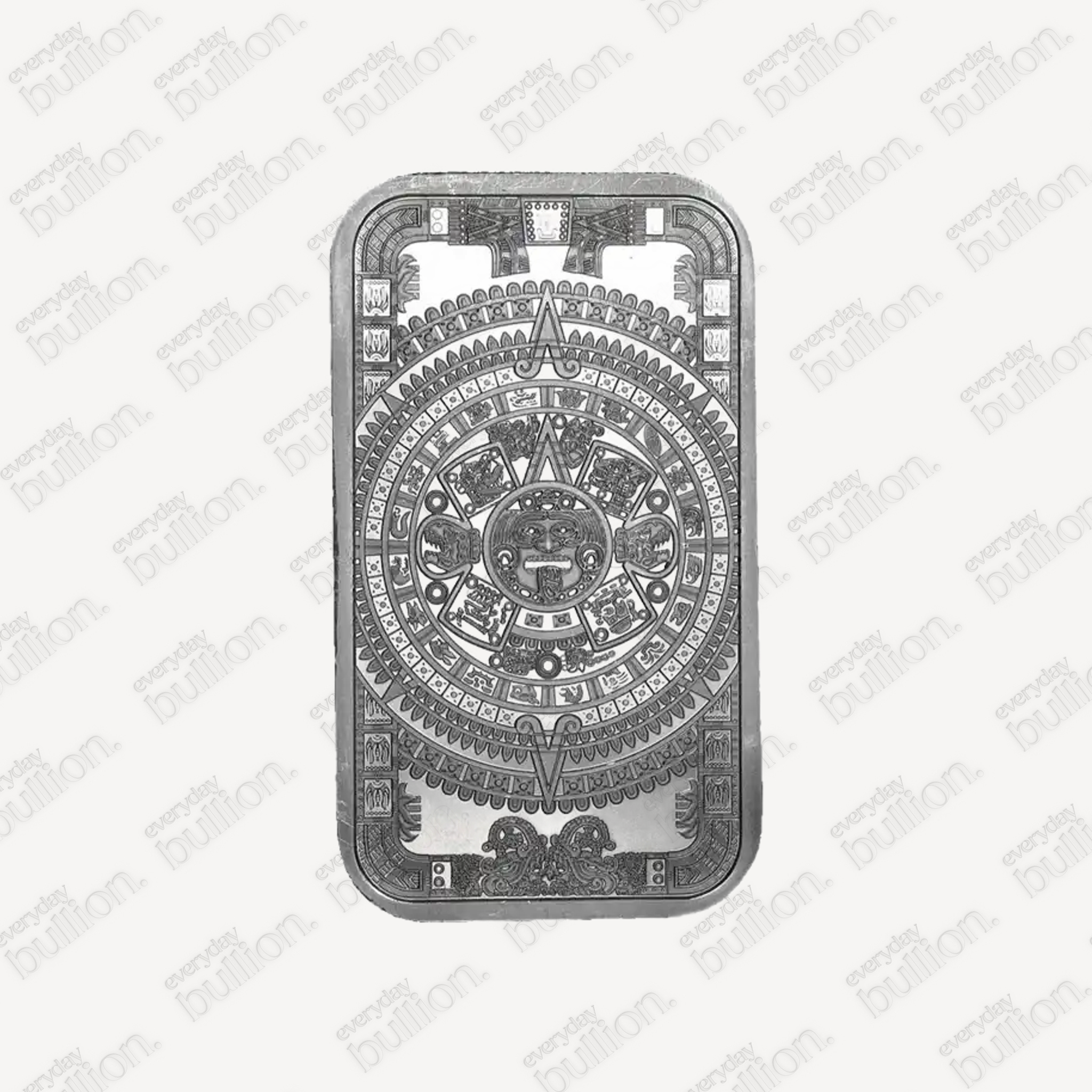 Aztec Calendar 1oz Silver Bar