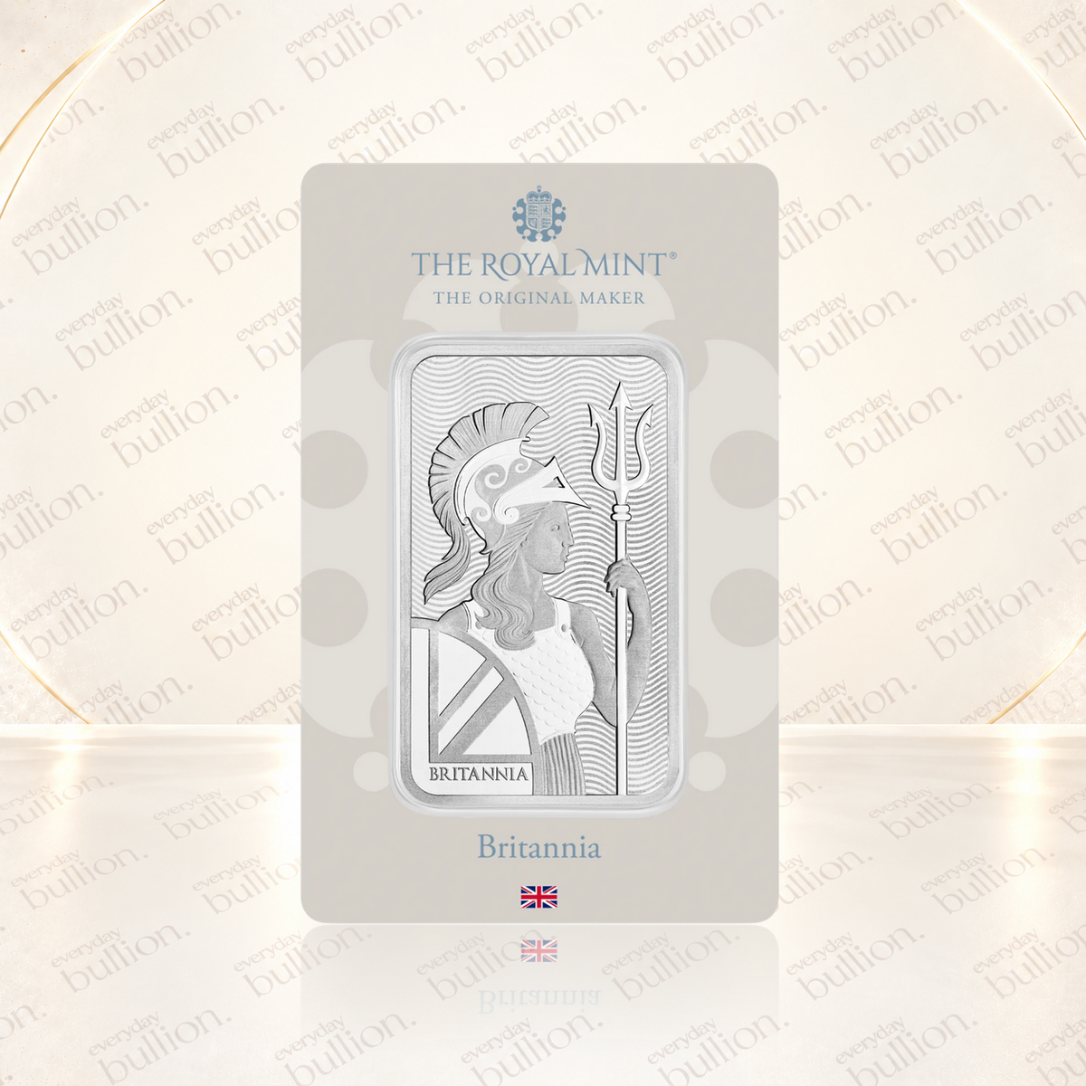 Britannia 100g .999 Fine Silver Minted Bar in Sealed Blister - United Kingdom - The Royal Mint