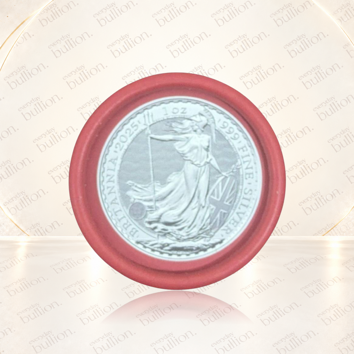 39mm Britannia Stackable Acrylic Coin Capsules – 10-Piece Storage Tube – Canada – Zanica