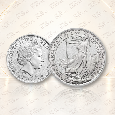 2015 Britannia 1oz .999 Silver Coin – United Kingdom – The Royal Mint