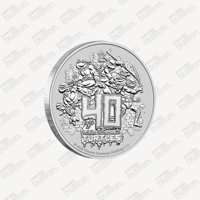 1oz Silver Teenage Mutan Ninja Turtles Round in Capsule