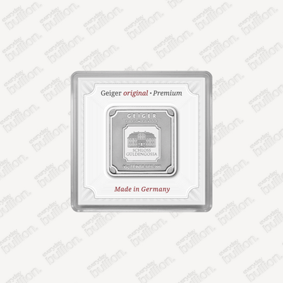Silver Bar Geiger original - 10 g .999 square in capsule