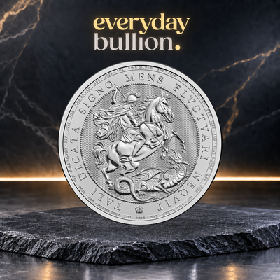 St George and the Dragon 2026 1oz .999 Fine Silver Bullion Coin in Capsule – The Royal Mint