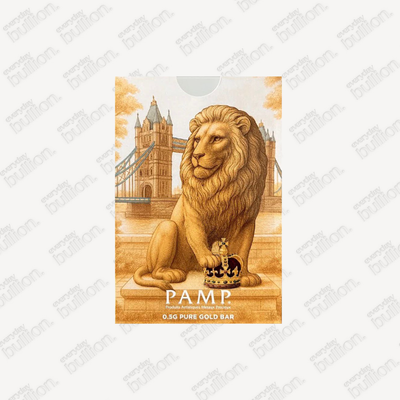 PAMP Lion of England Gold Bar 0.5g | 999.9 Fine Gold