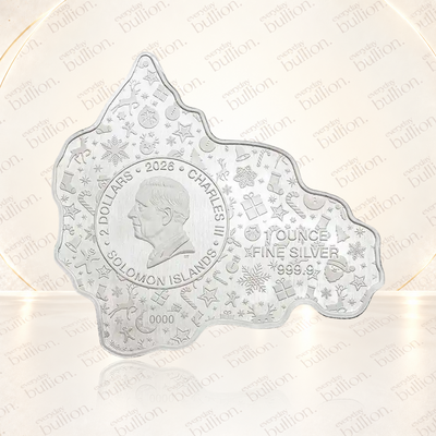 2026 Santa & Red Truck $2 1oz .9999 Silver Colourised Reverse-Proof Shaped Coin in Ornament Capsule & Case – Solomon Islands – PAMP Suisse