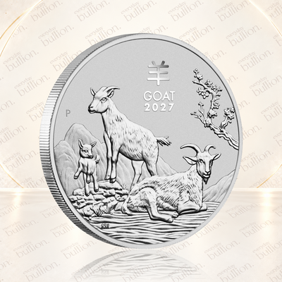 2027 Australia 1 oz Silver Year of the Goat BU (Series III) (333655)