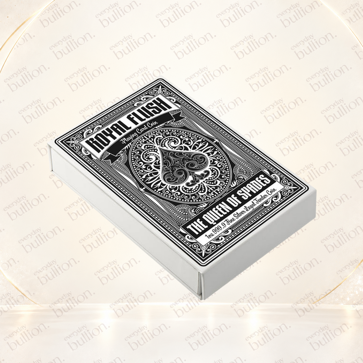 2026 Royal Flush Queen of Spades 1oz .9999 Fine Silver Shaped Coin – PAMP