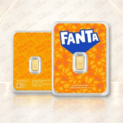 2026 Fanta 1g .9999 Gold Proof-Like Bar in TEP – Switzerland – PAMP Suisse