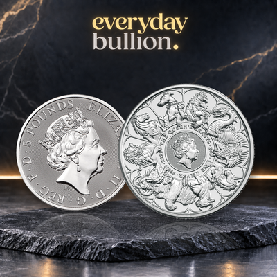 The Queen’s Beasts Completer 2021 £5 2oz .9999 Silver Bullion Coin – UK – The Royal Mint
