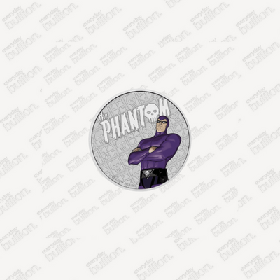 1 oz The Phantom Silver Colorized Bullion Coin in Card Tuvalu 2023