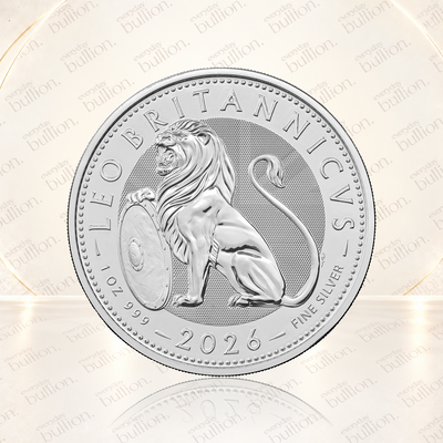 British Lion 2026 £2 1oz .999 Silver Bullion Coin in Capsule - United Kingdom - The Royal Mint