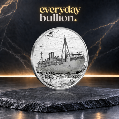 S.S. Tilawa Shipwreck Silver Voyage 1oz .999 Fine Silver Round