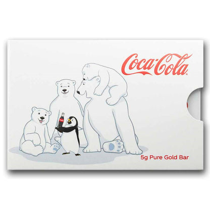 5 gram Gold Bar - PAMP Coca-Cola® Polar Bear & Friends