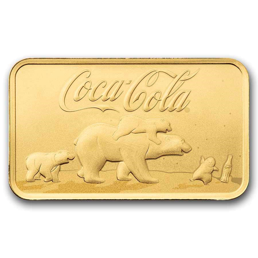 5 gram Gold Bar - PAMP Coca-Cola® Polar Bear & Friends