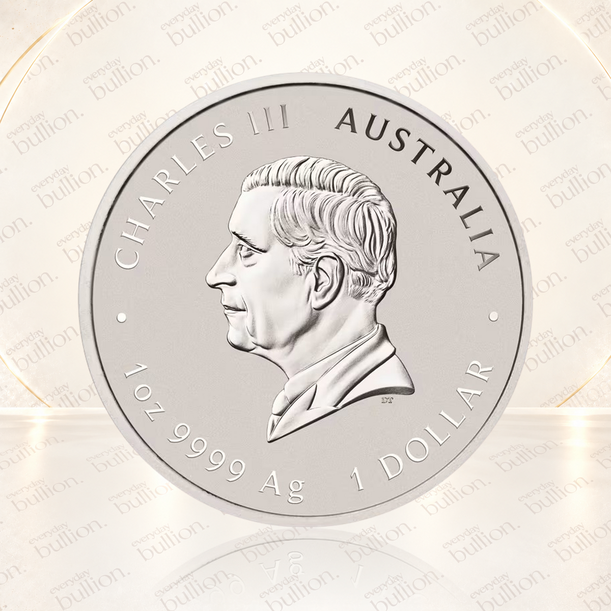 2025 Australia Double Phoenix Red & Gold 1oz .9999 Silver Coloured BU Coin in Capsule – Australia - The Perth Mint